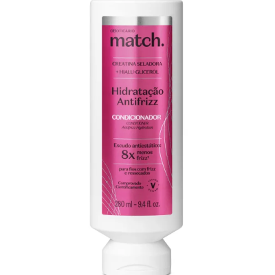 82701 CONDICIONADOR MATCH HIDRATAÇÃO ANTIFRIZZ, 280ML