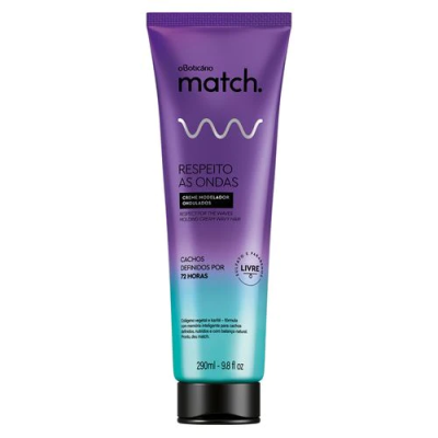 4842 CREME MODELADOR ONDAS MATCH RESPEITO AOS CACHOS, 290ML