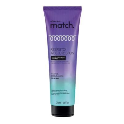 47917 CREME MODELADOR CRESPOS MATCH RESPEITO AOS CACHOS, 290ML