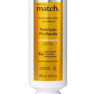 82705 CONDICIONADOR MATCH NUTRIÇÃO PROFUNDA, 300ML