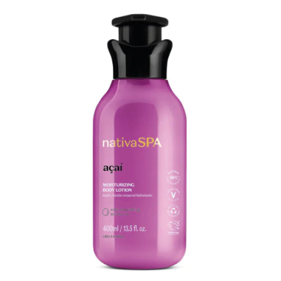 62938 LOÇÃO HIDRATANTE NATIVA SPA AÇAÍ, 400ML
