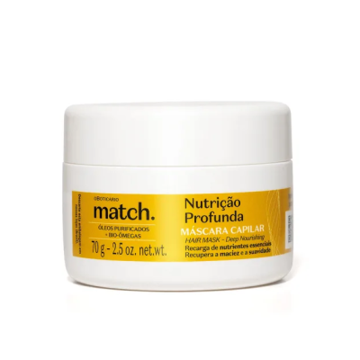 56188 Match Máscara Capilar Match Nutrição Profunda 70g
