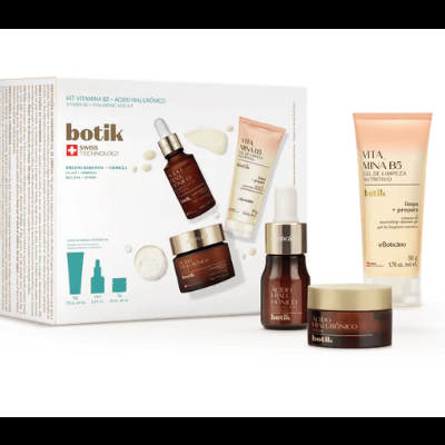 7295 KIT SKINCARE BOTIK: ÁCIDO HIALURÔNICO + VITAMINA B5 (3 PRODUTOS)