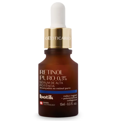 10649 Retinol Puro 0,3% Sérum de Alta Potência, Botik, 15ml