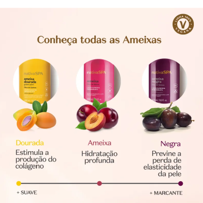 63027 Loção Hidratante Corporal Nativa Spa Ameixa Dourada, 400ml