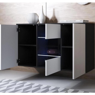 Aparador de Parede Lei com luz LED - Disponível em 5 cores