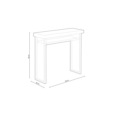 Consola com Prateleira - Disponível em 2 cores