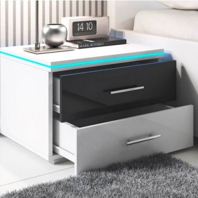 Mesinha de Cabeceira Lau com luz de presença LED