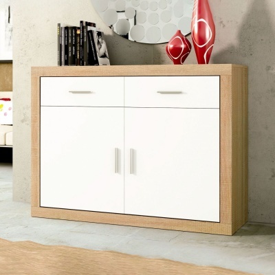 Aparador 2 Gavetas e 2 Portas - Disponível em 3 cores