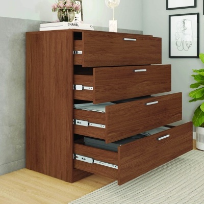 Cómoda de 4 Gavetas - Disponível em 2 cores