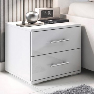 Mesinha de Cabeceira 2 Gavetas Bel - Disponível em 2 cores