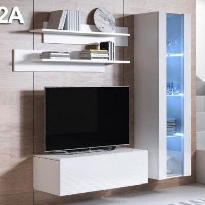 Conjunto de Móveis de Sala Koi2 com luz LED - Disponível em 5 cores