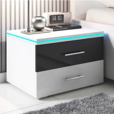 Mesinha de Cabeceira Lau com luz de presença LED
