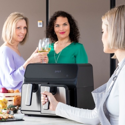 Fritadeira sem óleo 2 cestas