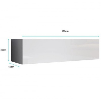 Móvel Tv suspenso 120x30cm - Disponível em 2 cores