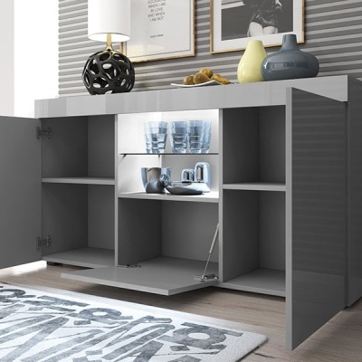 Aparador Saf com luz LED - Disponível em 4 cores