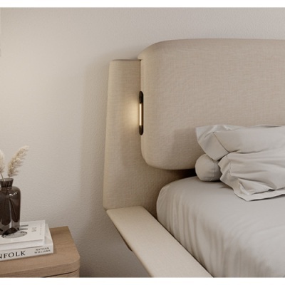 Cama de Casal Flutua com estrado incluído - Disponível em 3 medidas e 2 cores