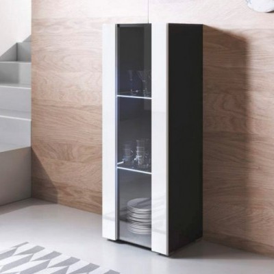 Vitrine de chão Kol V2 com luz de presença LED  - Disponível em 5 cores