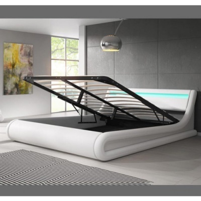 Cama de Casal com Estrado elevatório - Disponível em 3 cores