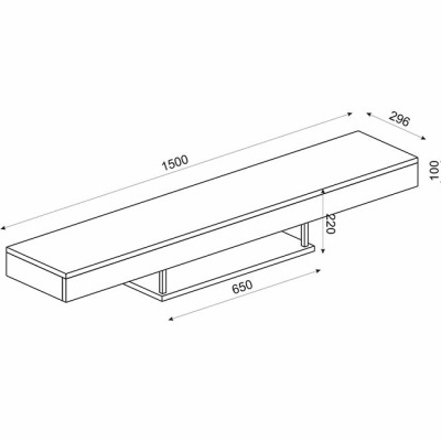 Móvel de TV 150cm Leba - Disponível em 3 cores
