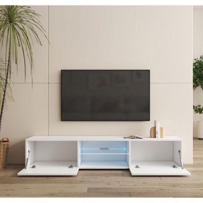 Móvel Tv 160cm com luz led - Disponível em 2 cores