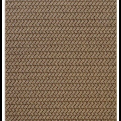 Tapete com padrão geométrico castanho e bege