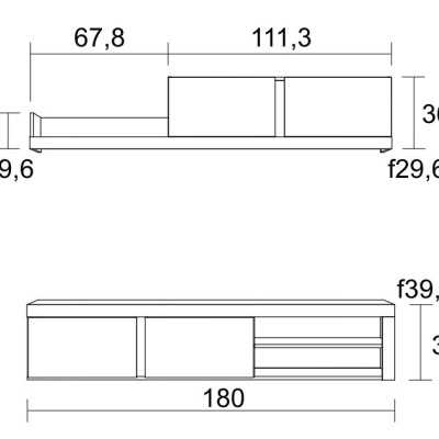 Conjunto de Móveis de Sala Demi - Disponíveis em 2 cores