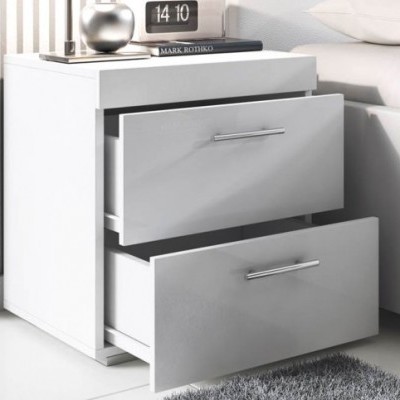 Pack 2 Mesinhas de Cabeceira 2 Gavetas - Disponível em 2 cores