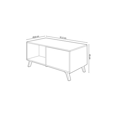 Mesa de Centro Estilo Nórdico - Disponível em 5 cores