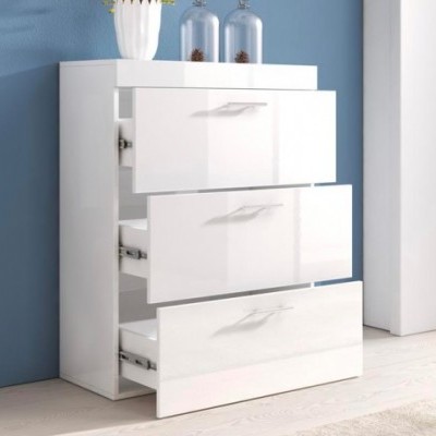 Cómoda Nor de 3 Gavetas - Disponível em 2 cores