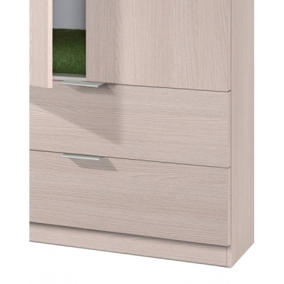 Roupeiro de 2 portas de abrir e 2 gavetas