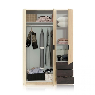 Roupeiro 3 Portas de bater e  3 Gavetas