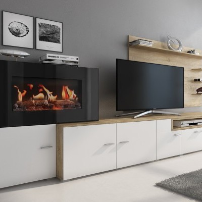 Móveis de Sala Olympo com lareira incluída - Disponível em 3 cores