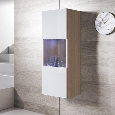 Vitrine Kol V3 com luz de presença LED - Disponível em 5 cores