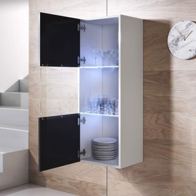 Vitrine Kol V3 com luz de presença LED - Disponível em 5 cores