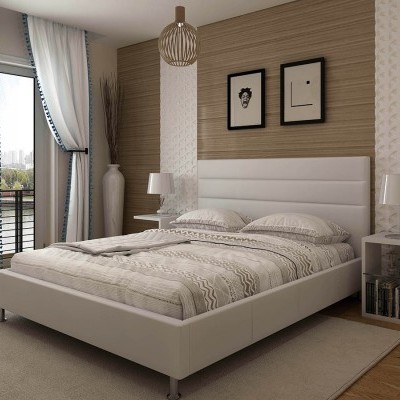 Cama de Casal Confort com estrado incluído - Disponível em 2 medidas e 2 cores