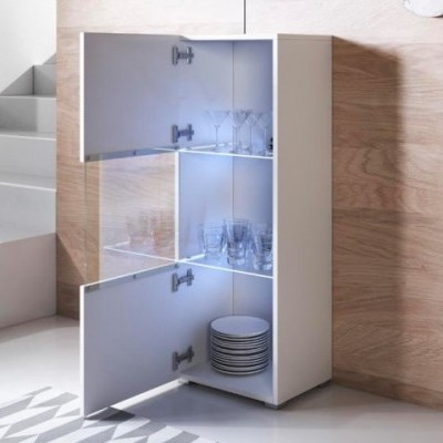 Vitrine Kol V3 com luz de presença LED - Disponível em 5 cores