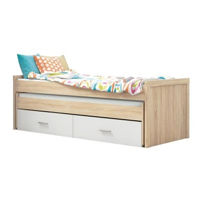 Cama Dupla com Gavetas de Arrumação - Disponível em 2 cores