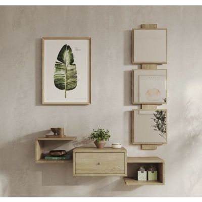 Móvel de Entrada com Gaveta e Espelho Nobel - Disponível em 3 cores