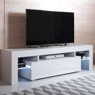 Móvel de Tv Ur com luz led 2 Gavetas - Disponível em 2 cores