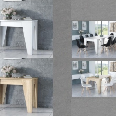 Consola Mesa Extensível - Disponível em 2 medidas e 2 cores