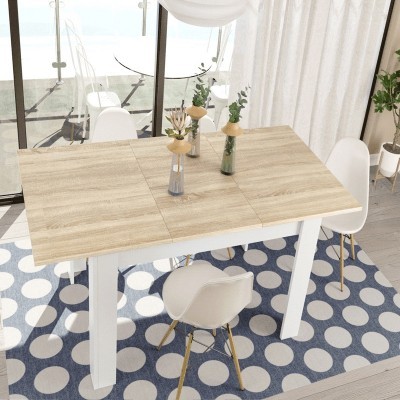 Mesa de Refeições extensível 123cm-175cm - Disponível em 2 cores
