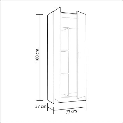 Armário Multiusos de 2 Portas