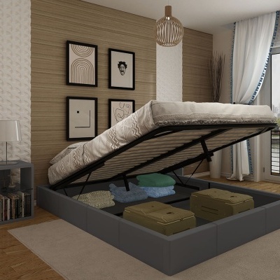 Sommier Casal com Arrumação - Disponível em 3 medidas e 2 cores