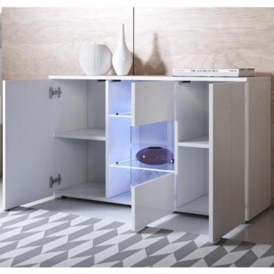 Aparador Lei com Luz de presença LED - Disponível em 5 cores