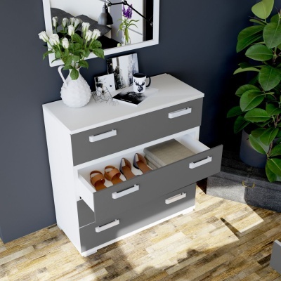 Cómoda de 4 Gavetas - Disponível em 4 cores