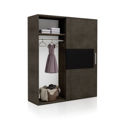 Roupeiro 2 Portas de correr 180cm - Disponível em 4 cores