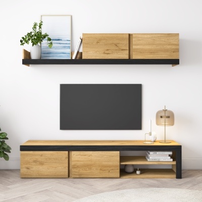 Conjunto de Móveis de Sala Demi - Disponíveis em 2 cores