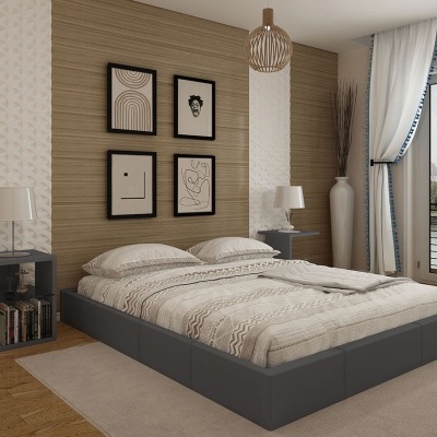 Sommier Casal com Arrumação - Disponível em 3 medidas e 2 cores