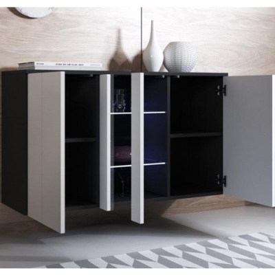 Aparador de Parede Koi com luz LED - Disponível em 5 cores